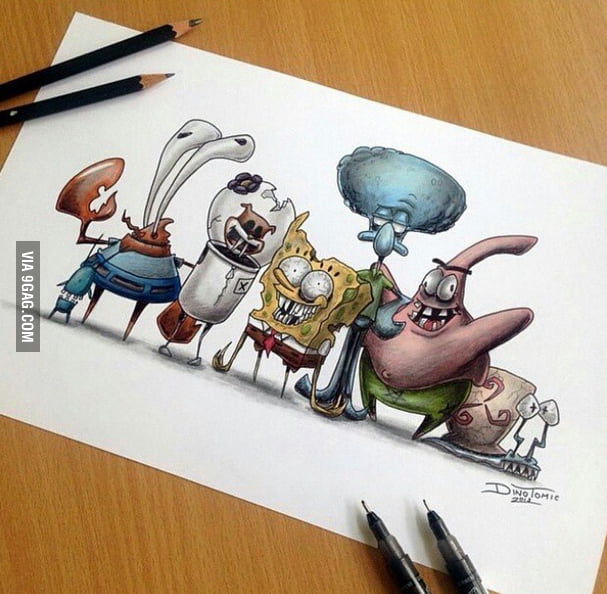 Retarded Spongebob Characters Hope You Like It 9gag