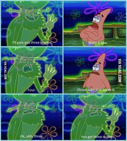 Patrick Negotiating Negotiating level: Patrick - 9GAG