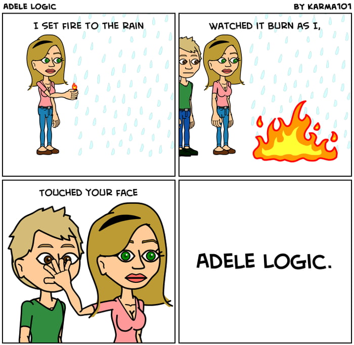 Adele Logic Boys And Girls 9gag 4139