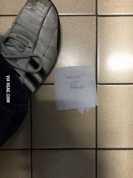 I received a message in a public toilet - 9GAG