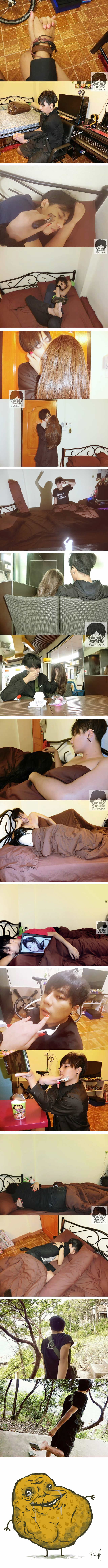 How To Take Lovey-Dovey Photos That Look Like You Have A Girlfriend