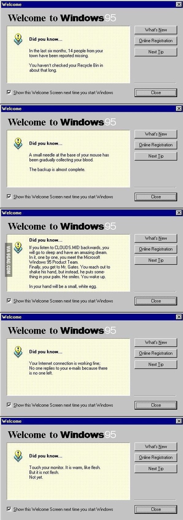 Was bored so I reinstalled Windows 95. This is why I love it. - 9GAG