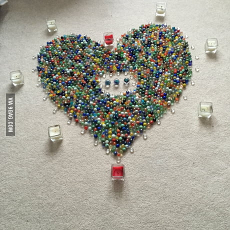 1500 Marbles And 3 Custom Made Saying Will You Go To Custom Made Marbles Saying