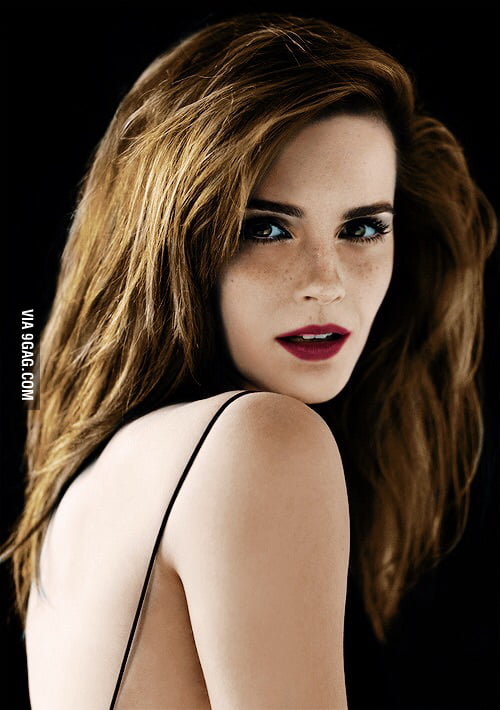 A rare picture of emma watson, you can thank me later. - 9GAG