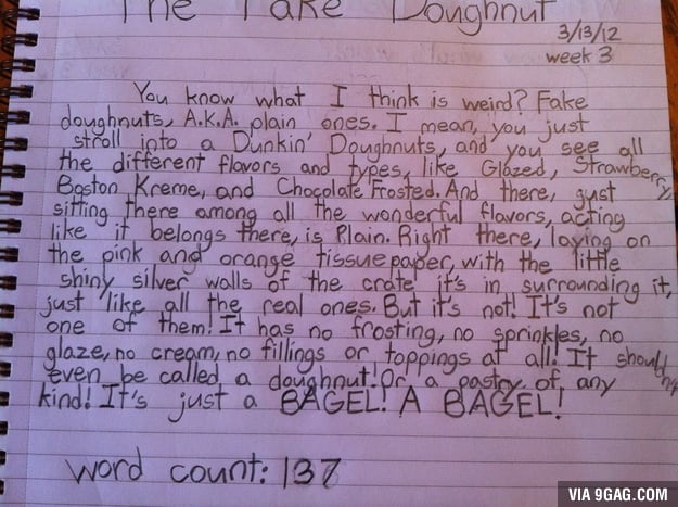 Real Talk about Donuts from a 12 year old - 9GAG