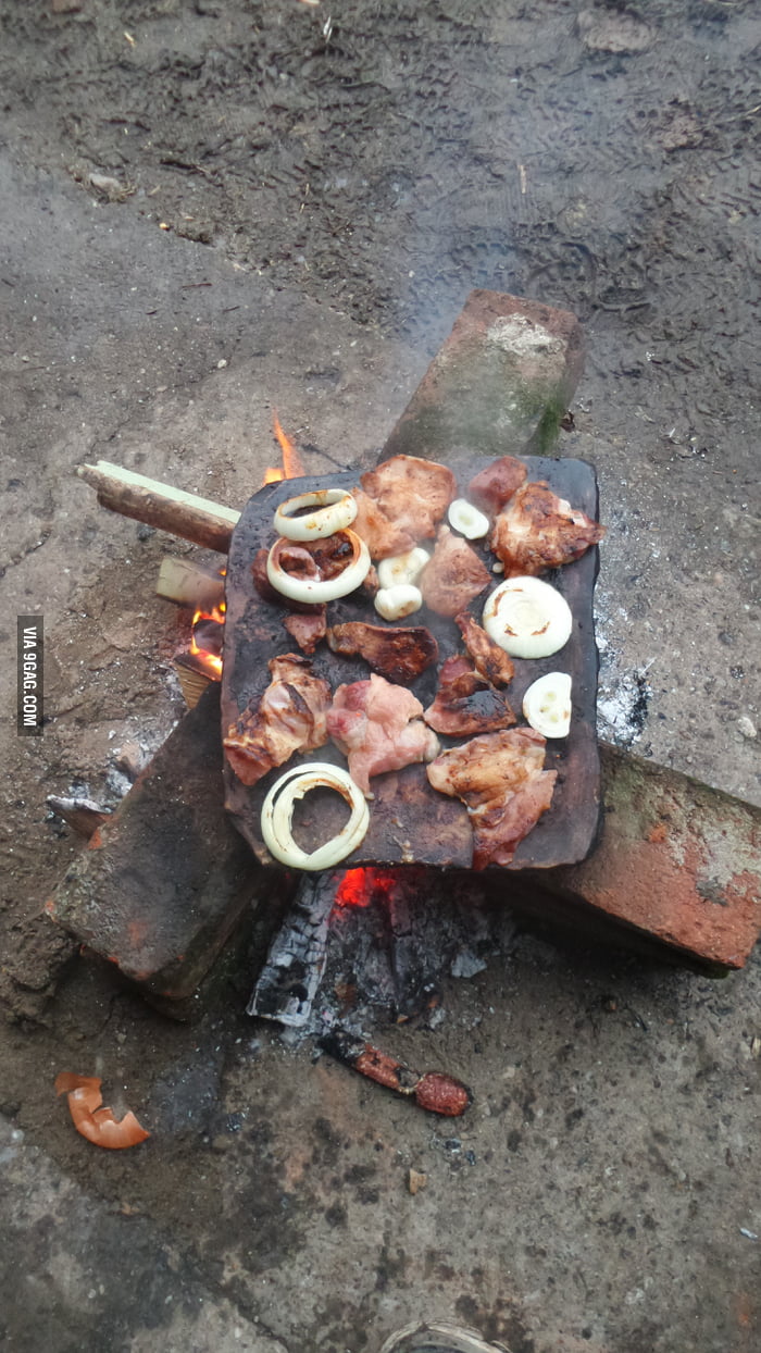 This is how we prepare barbecue in small village in Serbia - 9GAG