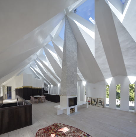 Abandoned Chapel Converted Into A Residence With Vaulted