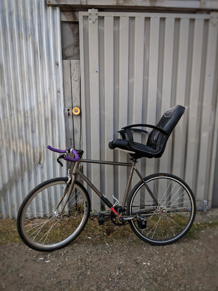 bicycle with chair seat