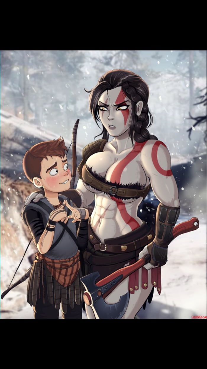 @kratos_chan with her son - Anime & Manga.