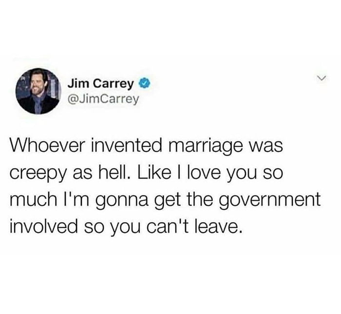 Jim Carrey Exposes The Naked Truth About Marriage 9GAG