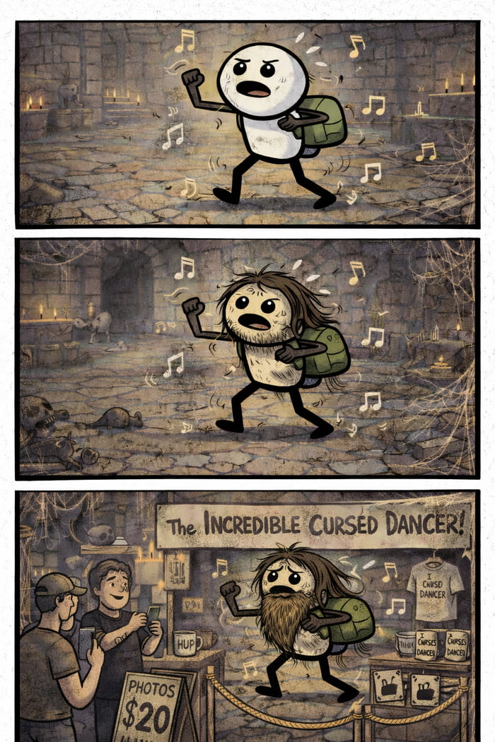The Adventure of Zonk: The Cursed Dancer - 9GAG