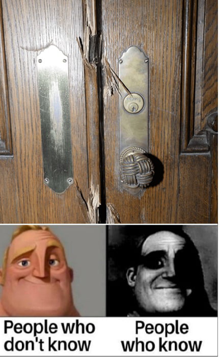 If inanimate objects could speak, what could this door possibly say? - 9GAG