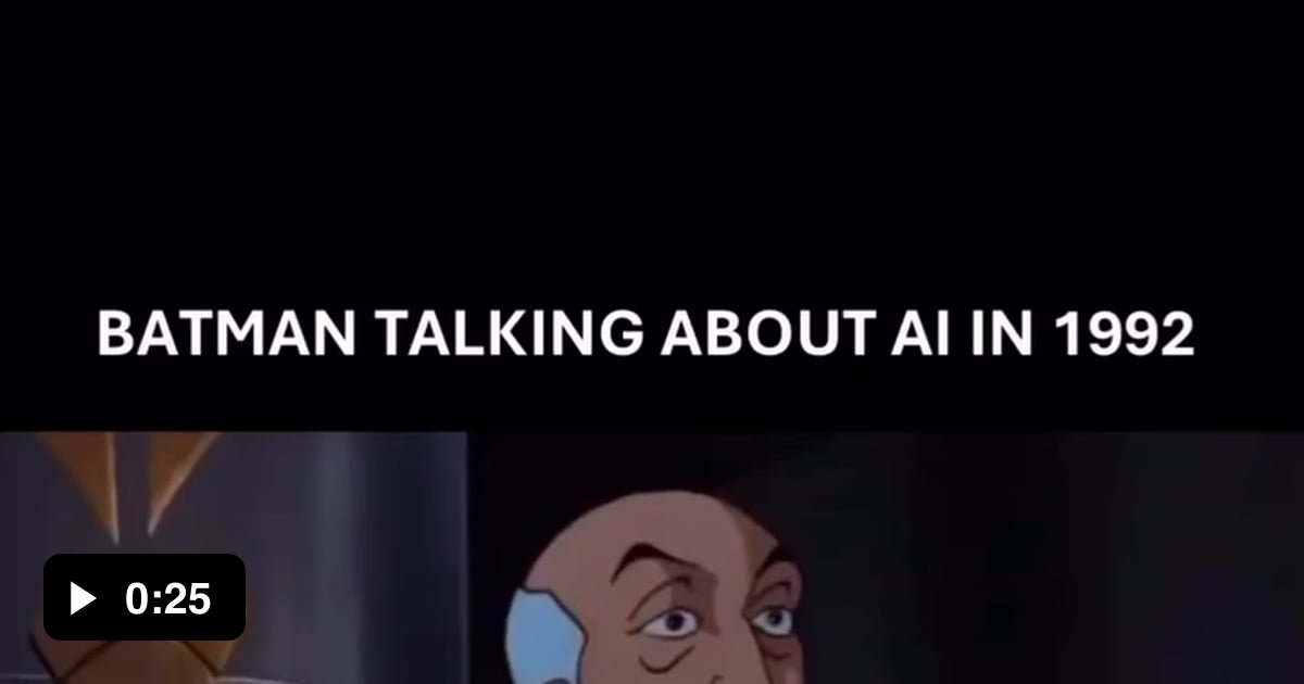 Batman was way ahead of his time talking about AI in 1992 - 9GAG