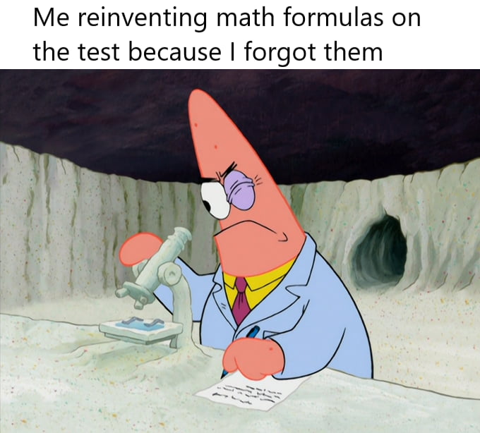My brain during the math test - 9GAG