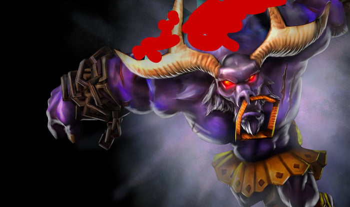 New Alistar skin splash is amazing. - 9GAG