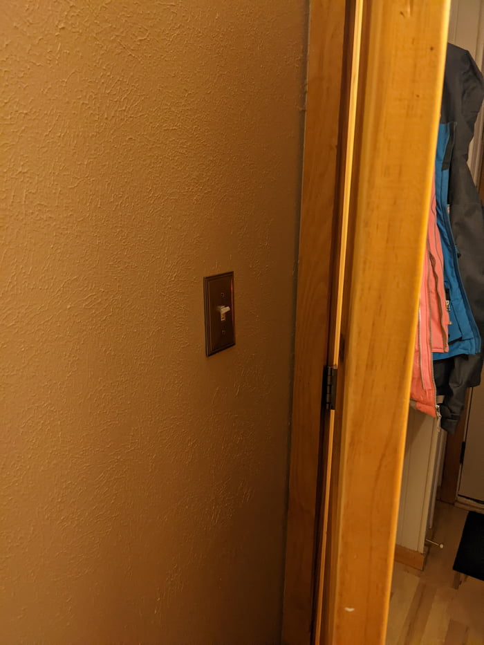 Light switch behind door 9GAG
