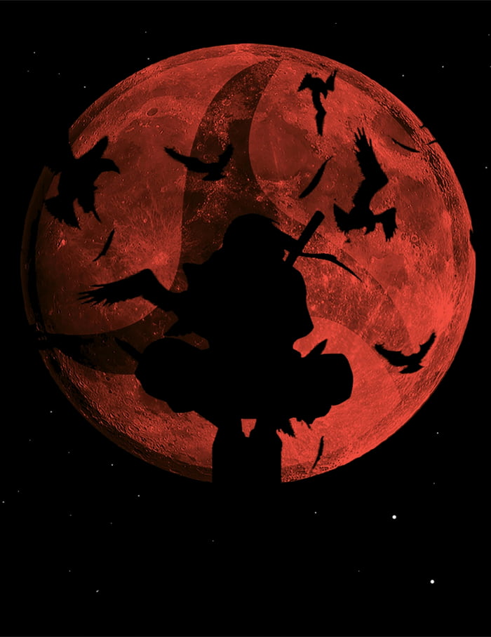 Itachi in front of the moon - 9GAG