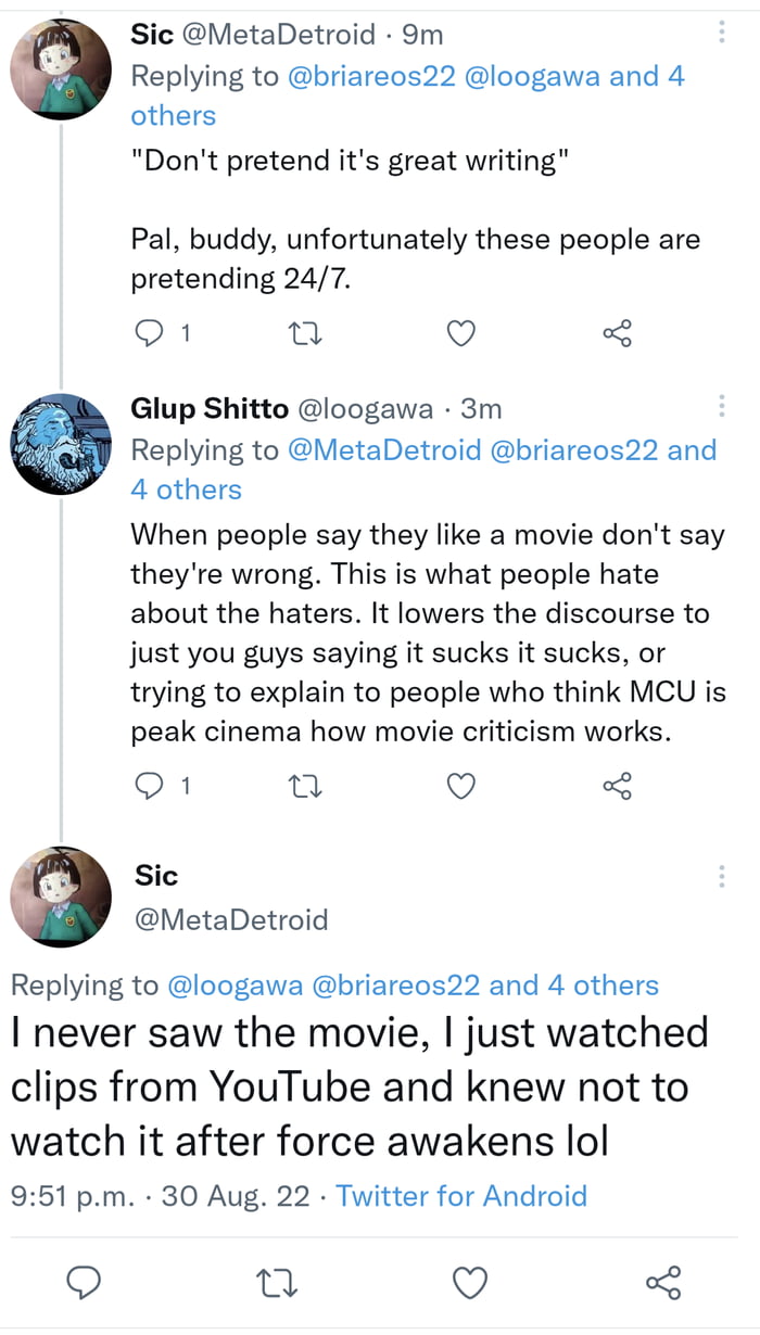 Love When People Hop On Threads To Talk About TLJ Being Badly Written 