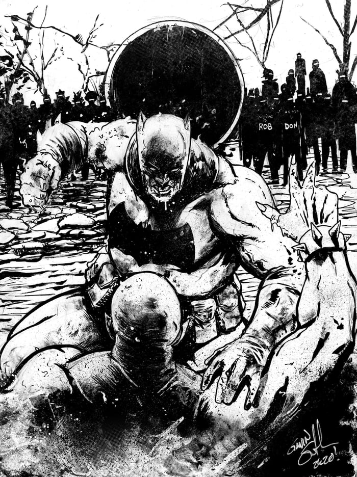 TDKR: Batman vs the Mutant Leader by artist Gavin Smith - 9GAG