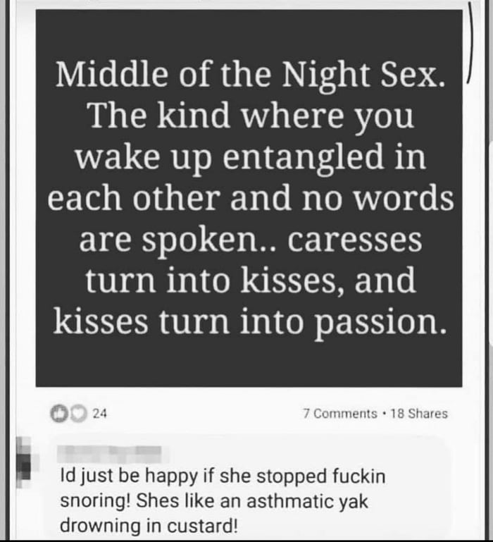Sex in the middle of the night