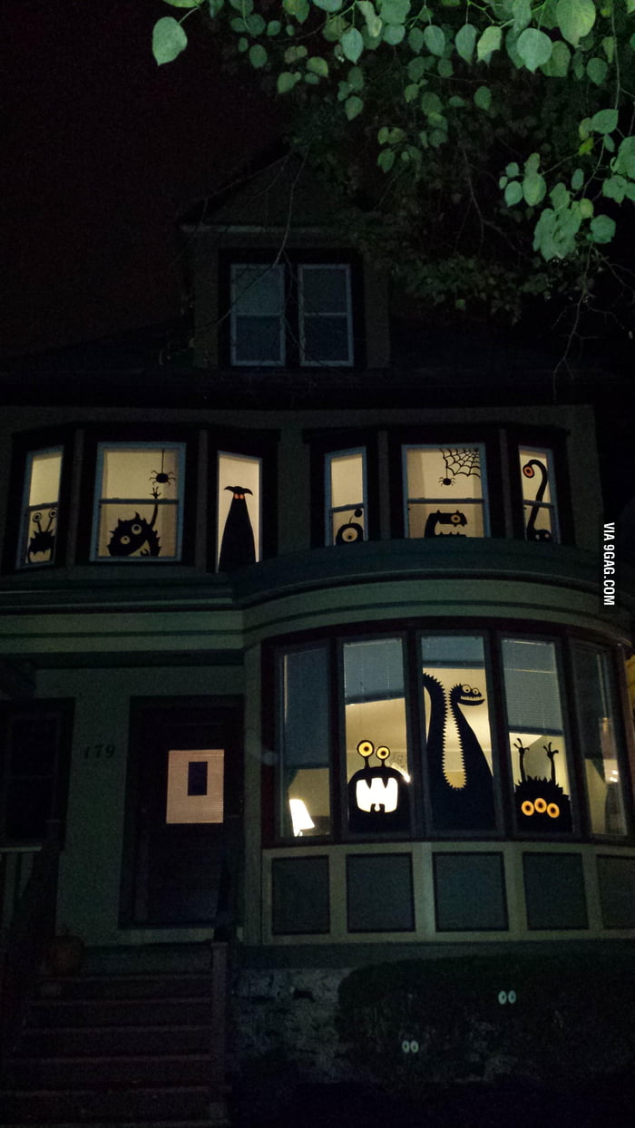 Our Halloween decorations. - 9GAG