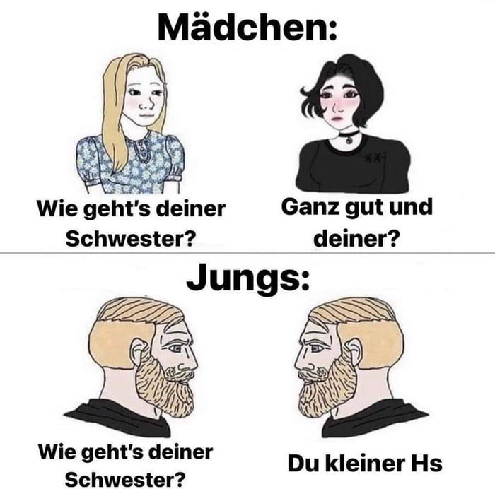 Mädchen vs Jungs 9GAG