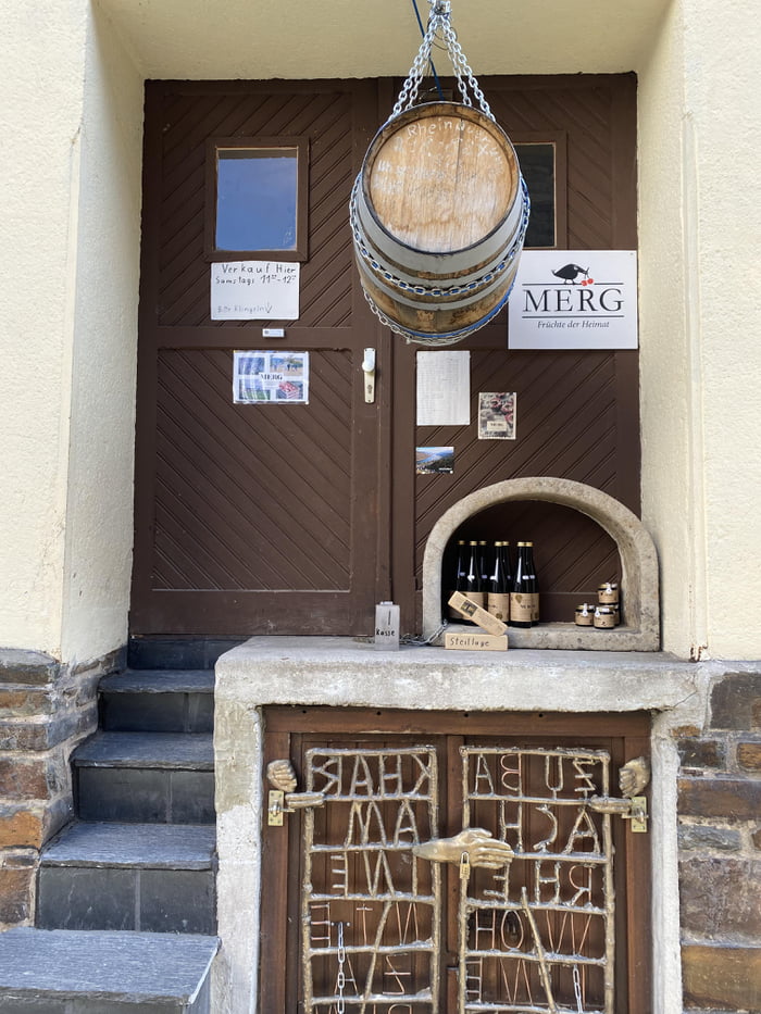 In Bacharach, Germany they practice the honor system to sell wine when