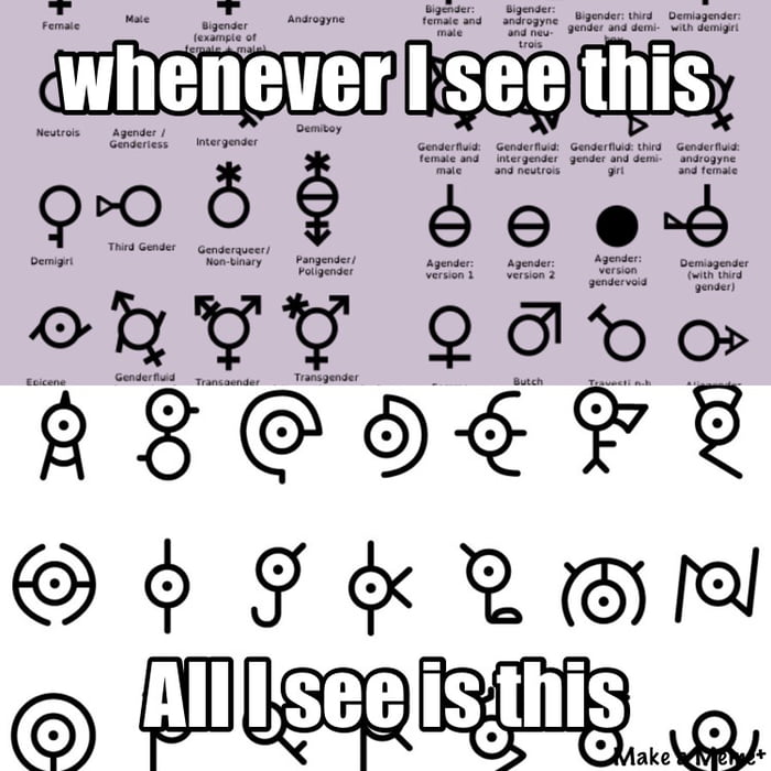 I M Unown Gender 9gag