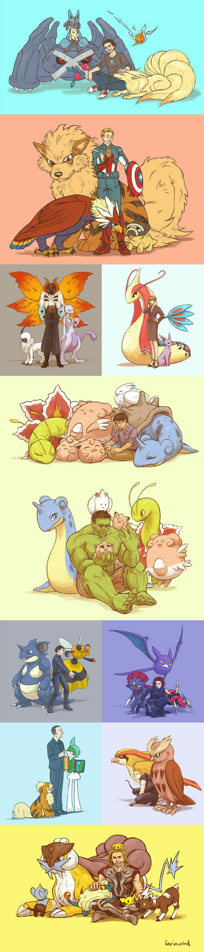 Avengers Pokemon Crossover