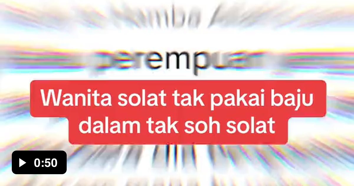 Masih Sempat Sempatnya Mikirin Gituan Waktu Sholat Itu Alat Buah Dada