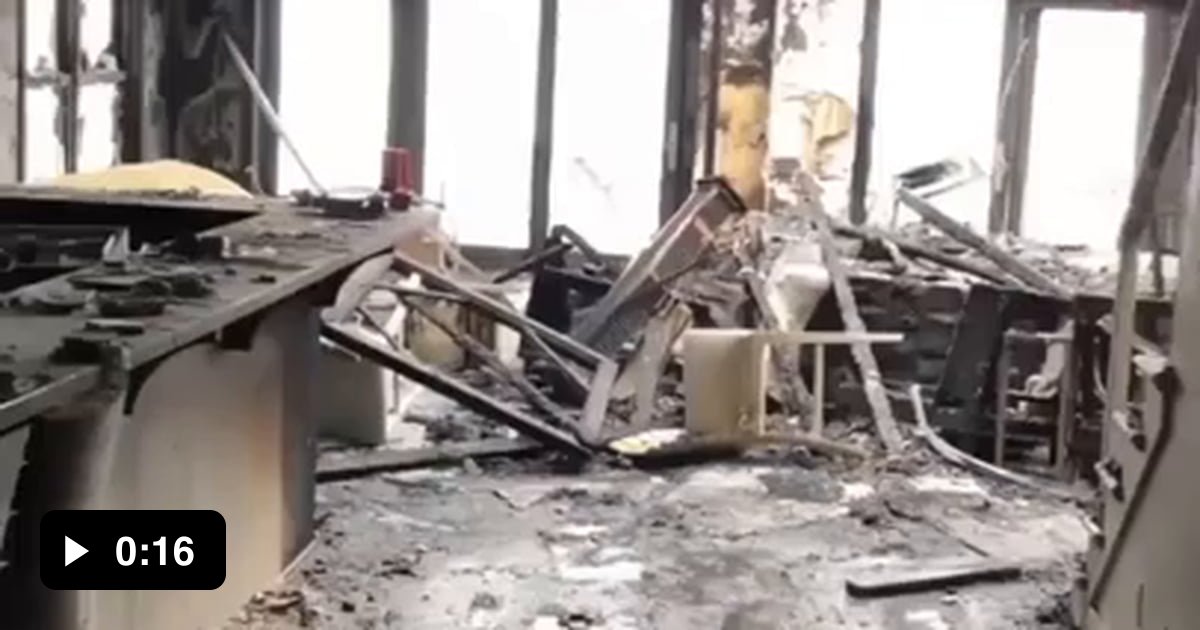 This Entire House Was Destroyed By Fire, Except For One Room That Had ...