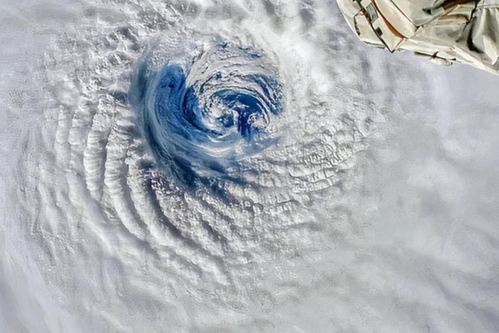 The Eye Of Cyclone Freddy From Outer Space. Freddy Is The Most Powerful ...