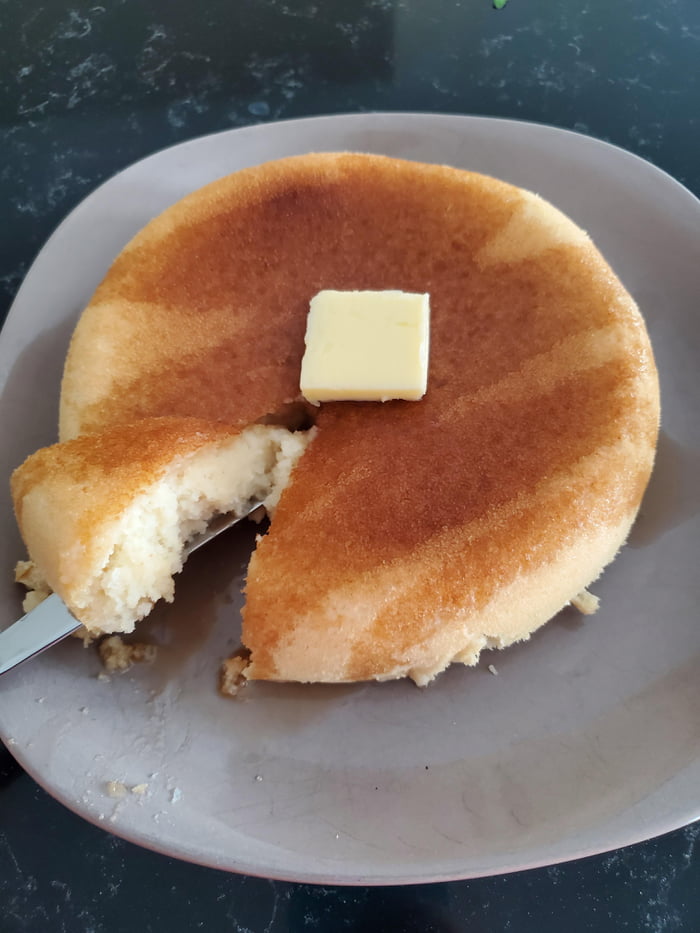 First attempt of rice cooker pancake 9GAG