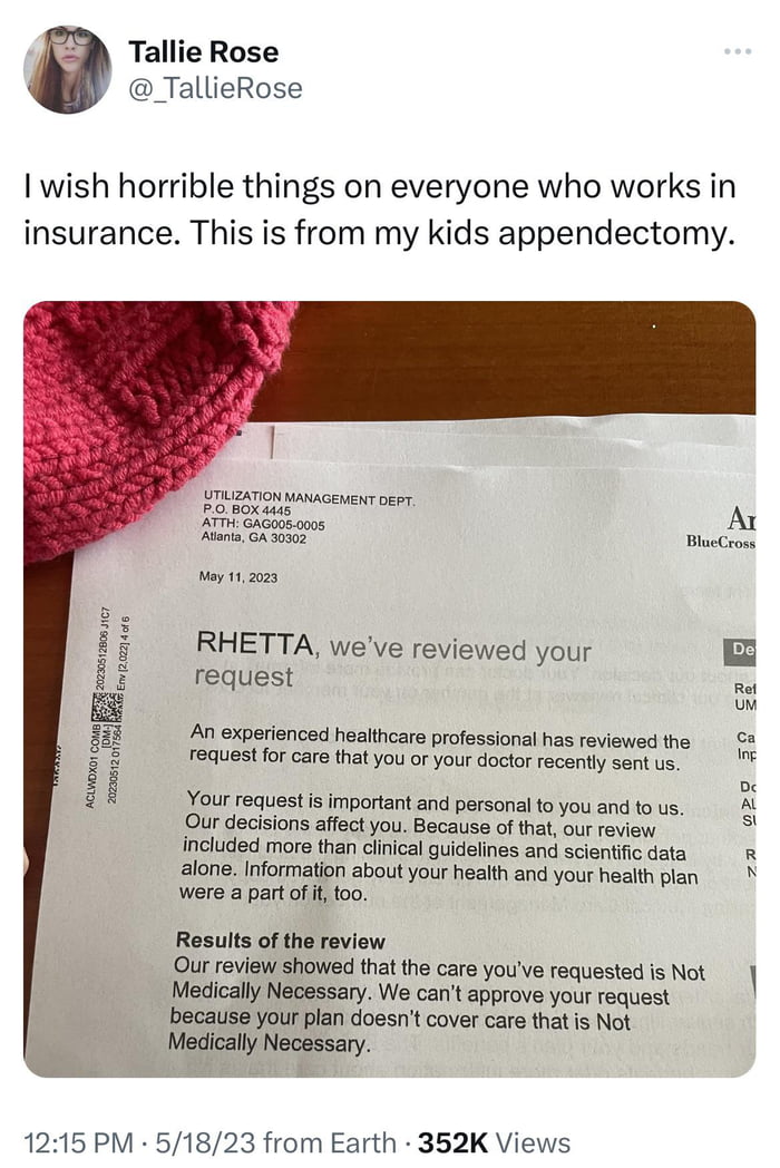 “Not medically necessary “ 9GAG