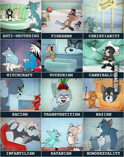 What Tom & Jerry Taught Me Childhood=Ruined - 9Gag
