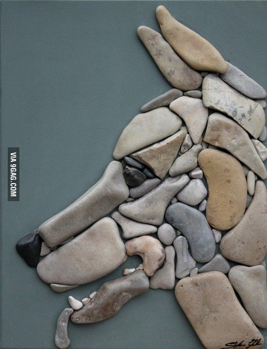 sandstone dog figurines