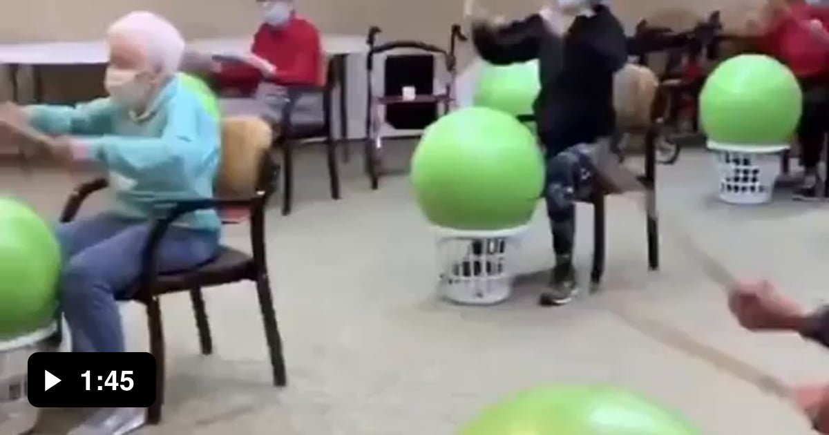 This Nursing Home Has Drum Exercise Classes For Their Residents And