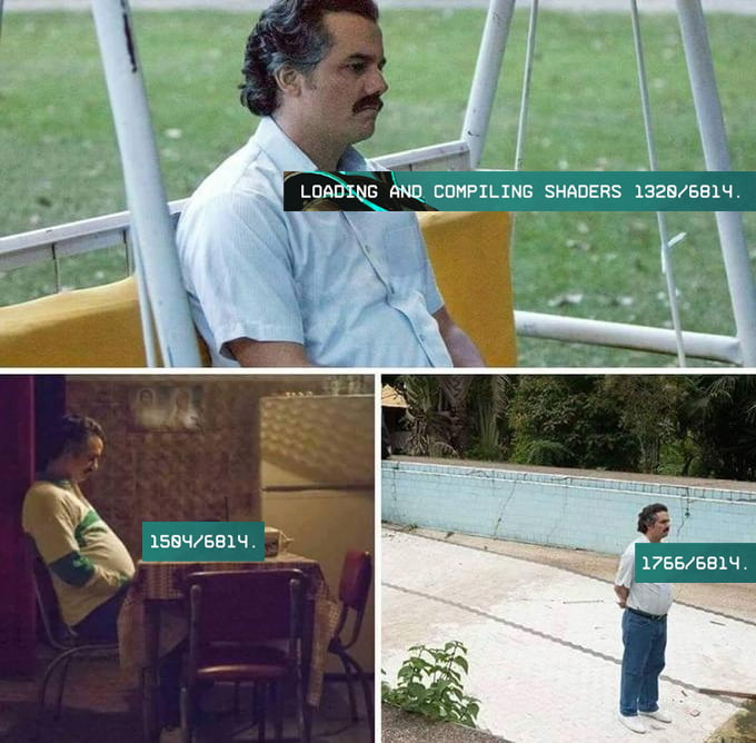 Compiling Shaders - 9GAG