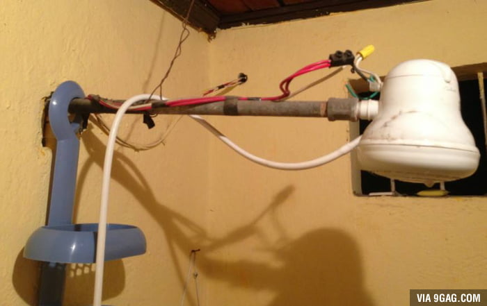 Installation Of An Electric Shower Heads