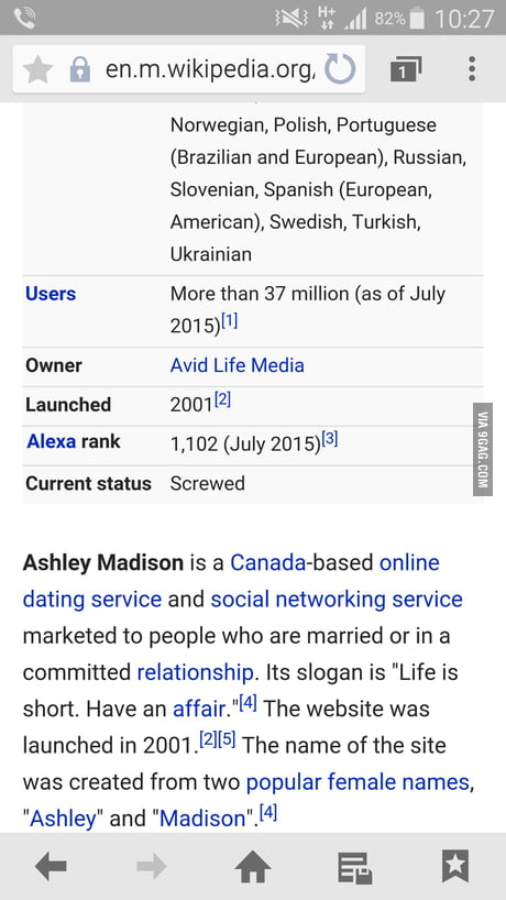 Ashley Madison Dating sito Wikipedia