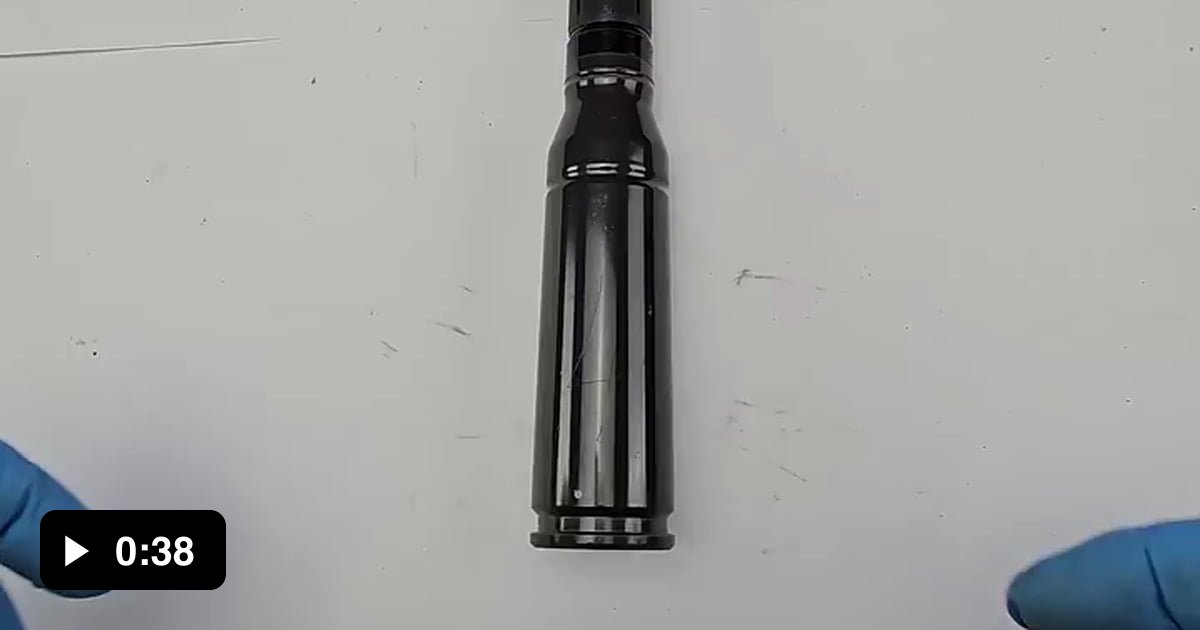 German 25mm Tungsten ArmorPiercing ammo 25x137mm m242. 9GAG