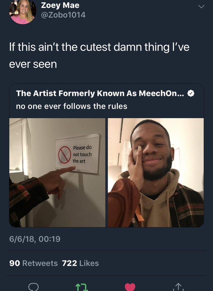 Do Not Touch The Art Sign