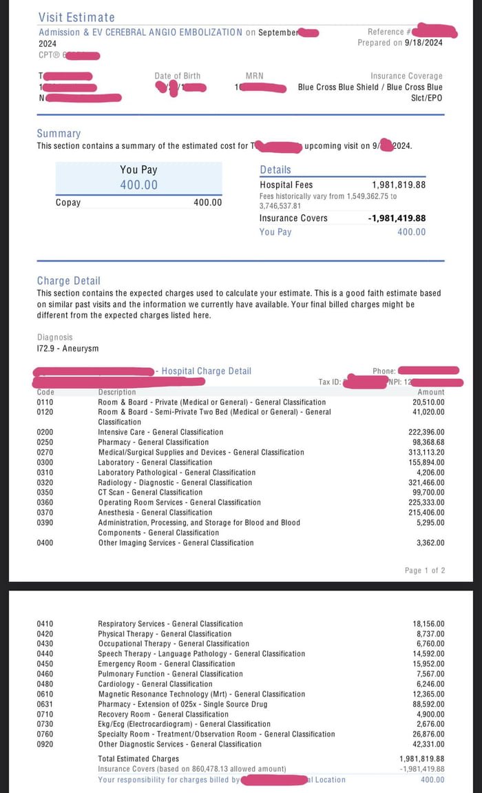 In Case You Were Wondering How Much Brain Surgery Costs Gag