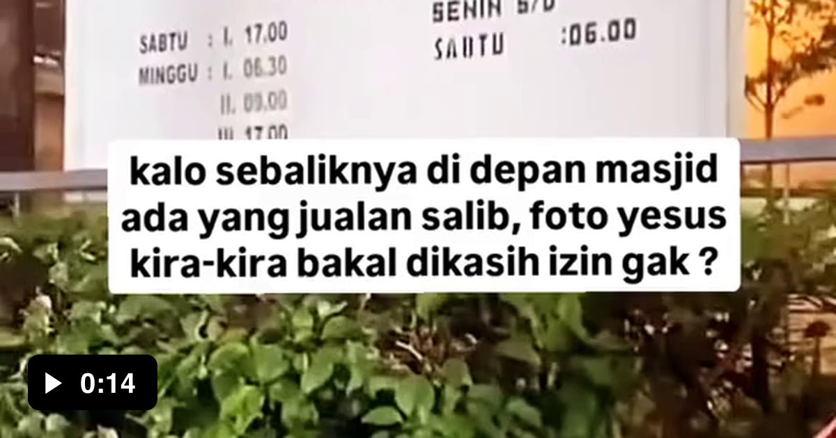 Jangankan Jualan Barang Kafir Didepan Masjid Bahas Kitab Suci Mereka