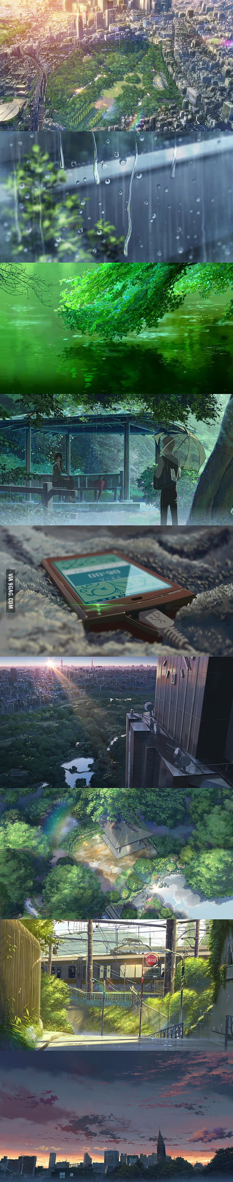 The Amazing Visuals Of Garden Of Words Anime Movie 9gag
