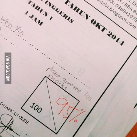 How To Get 100 Marks In Exam 9gag