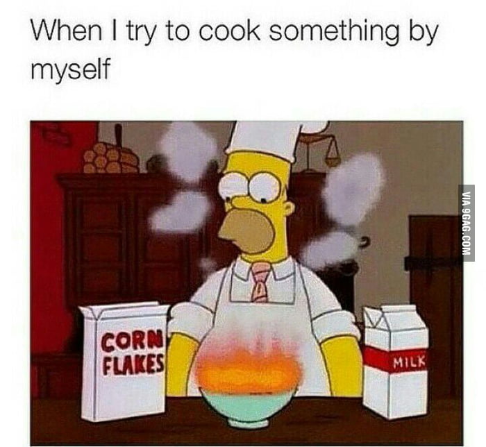 The corn flakes are on fire! - 9GAG