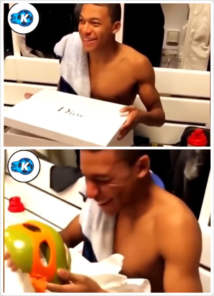 Mbappe Getting A Ninja Turtle Mask As A Gift 9gag