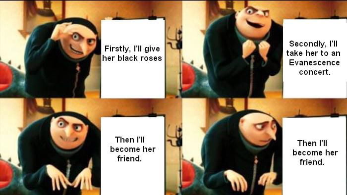 This is how I got big tiddy goth female friend - 9GAG