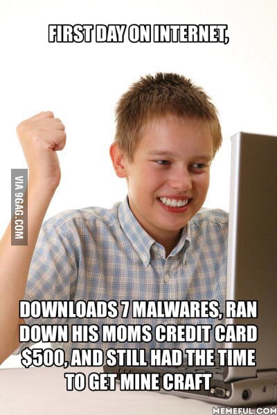 First time on the internet - 9GAG